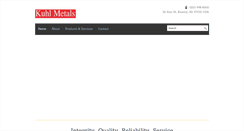 Desktop Screenshot of kuhlmetals.com